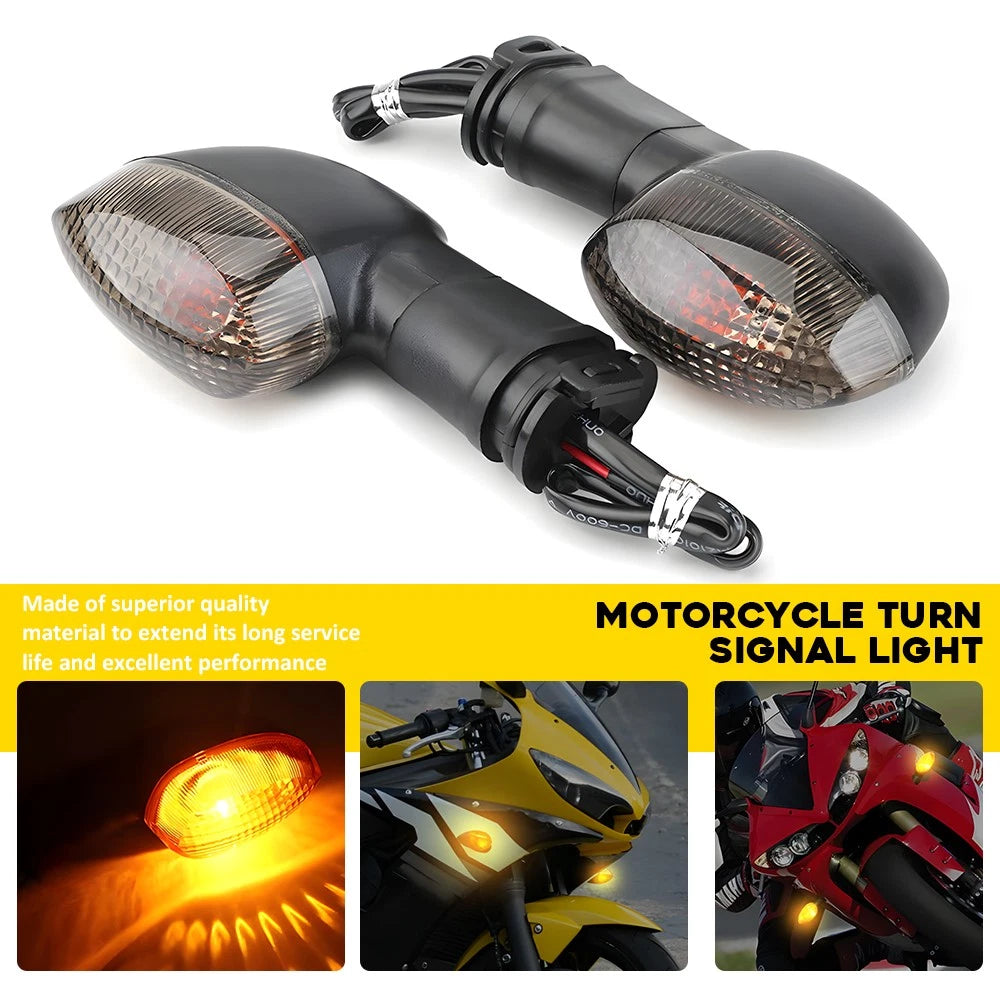 2X Smoke Turn Signal Indicator Lights for Yamaha YZF R1 R6 R3 R125 R15