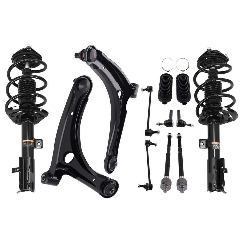 12pcs Suspension Kit Front Struts w/Control Arms for Jeep Patriot (2007–2017)
