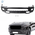 Front Bumper Face Bar for Ram 1500 (2019–2024) Black Steel with Fog Light Holes