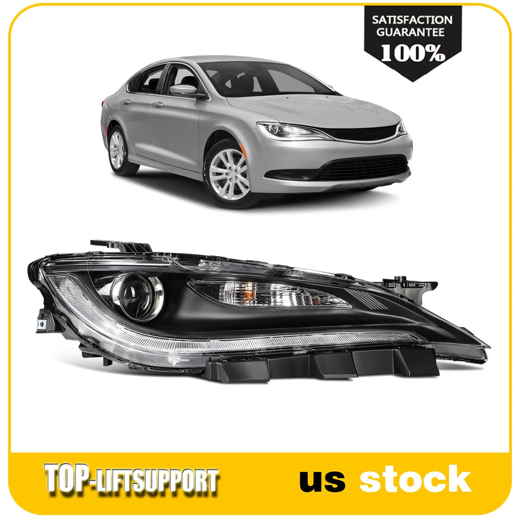 Passenger Side Halogen Headlight for Chrysler 200 (2015–2017)