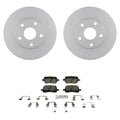 Front Quietcast Rotors & Blue Ceramic Disc Brake Pad Kit for Camry ES300 (1997–2001)