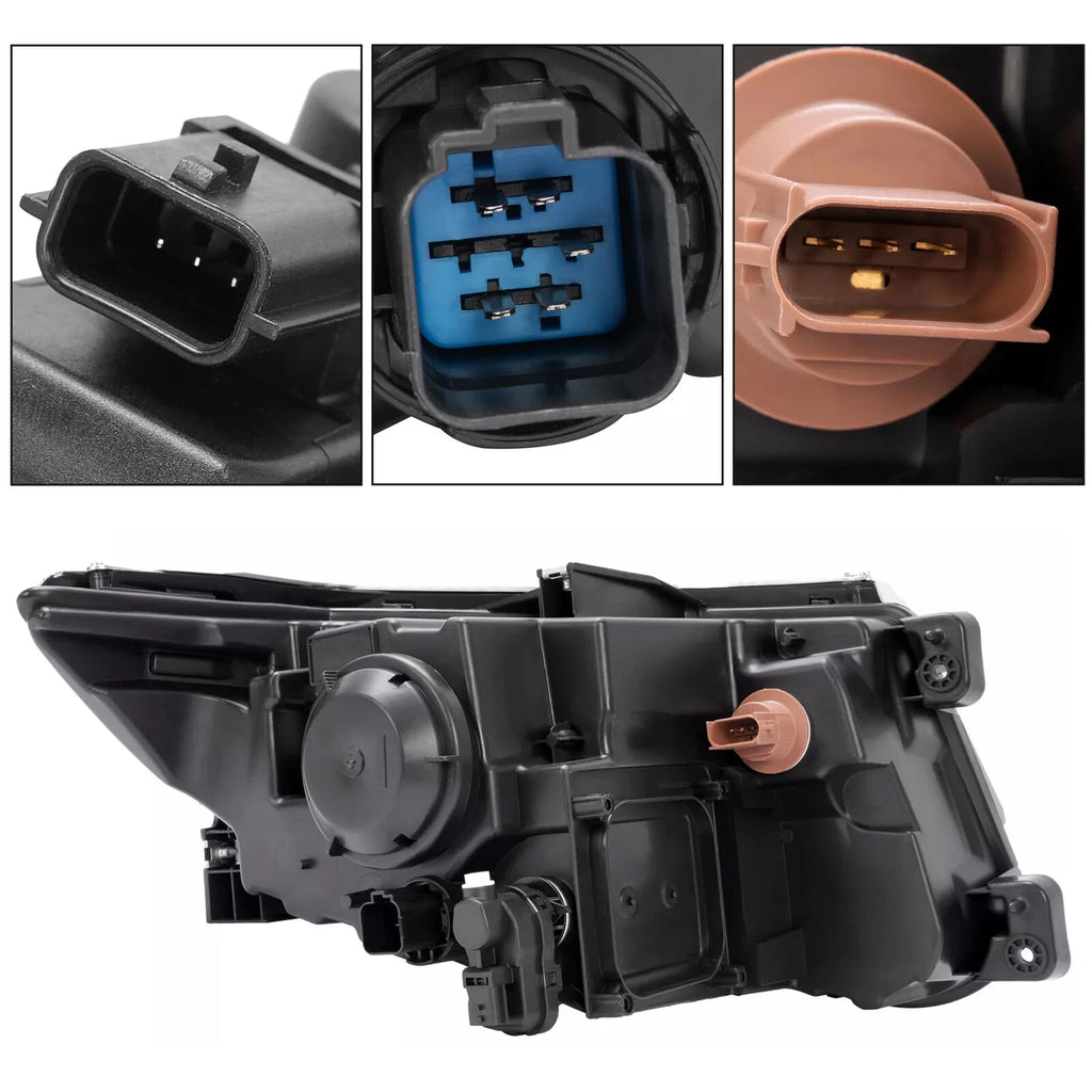 Set of 2 Halogen Projector Headlights for Ford Edge (2011–2014)