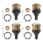 Set of 4 Front Ball Joints for Yamaha Kodiak YFM 450 YFM 700 Grizzly 550 700