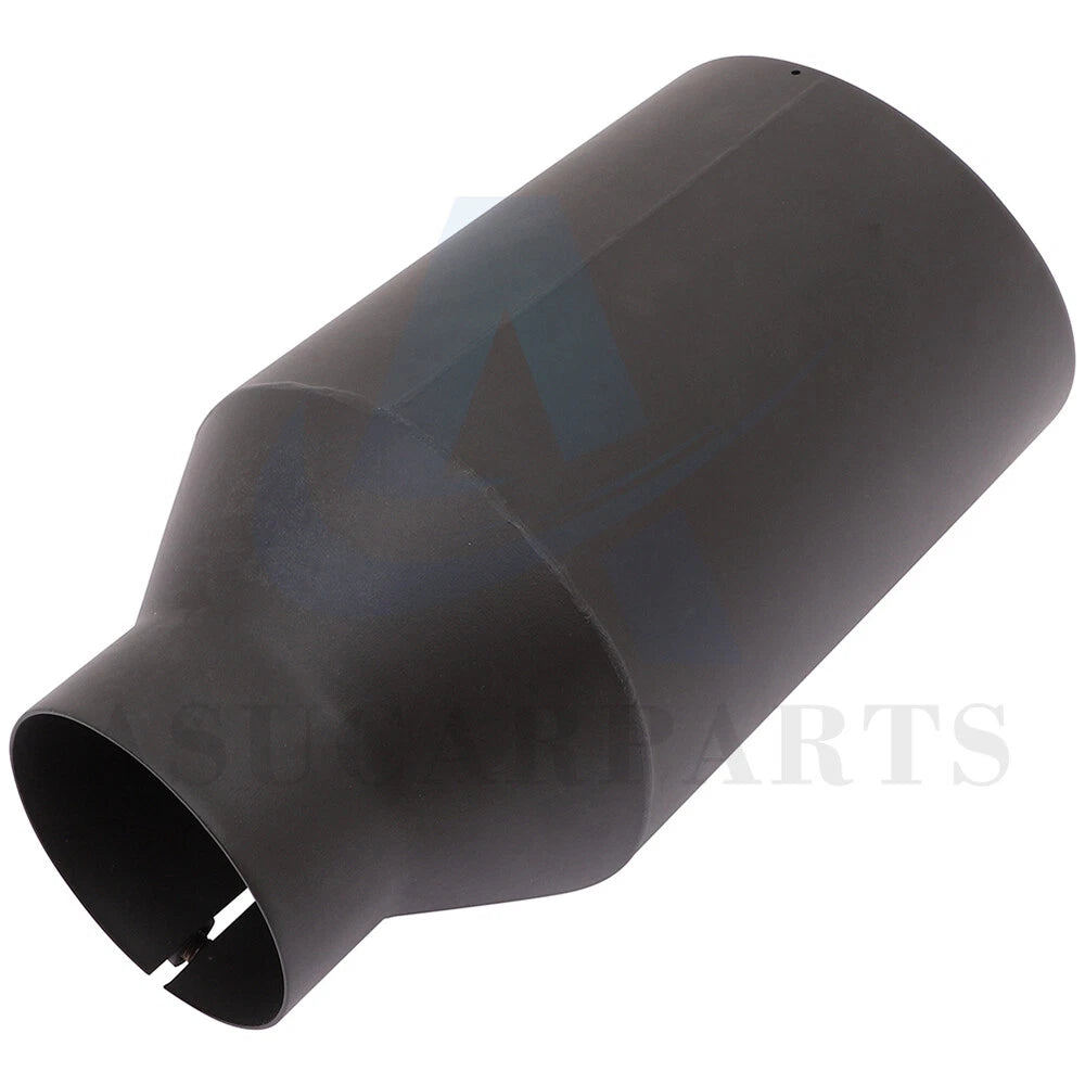 4" Inlet Black Stainless Steel Bolt On Exhaust Tip (Universal Fit)