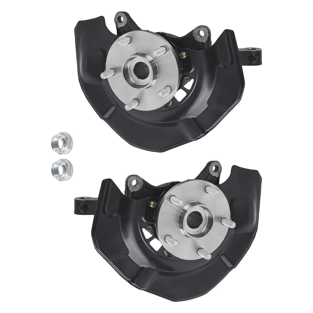 2X Front Steering Knuckle & Wheel Hub Bearing for Toyota Sienna (2004–2006) 698425