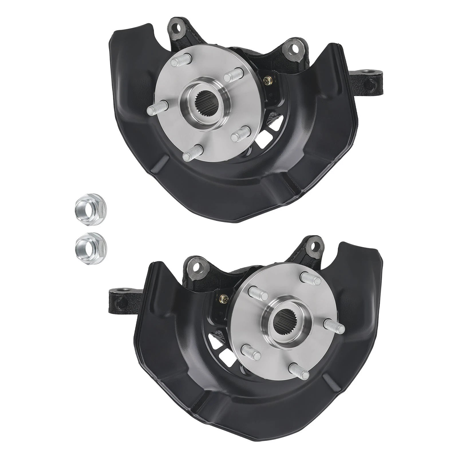 2X Front Steering Knuckle & Wheel Hub Bearing for Toyota Sienna (2004–2006) 698425