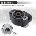 Throttle Position Sensor for Dodge (Plastic, Black)