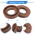 Set of 2 Oil Seal Rotary Shaft Seal FKM Rubber 20x40x7mm