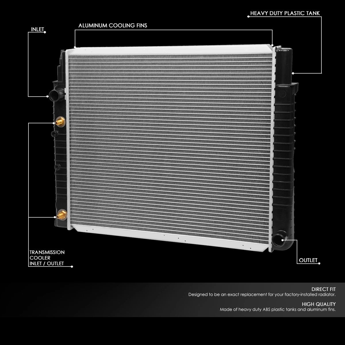 Aluminum Radiator for Volvo 960 940 S90 (1992–1998) DPI 1738