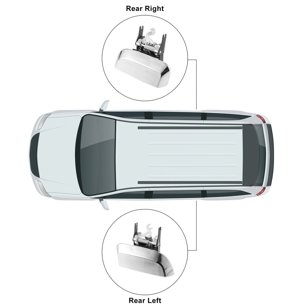 1 Pair Outside Door Handle for Nissan Pathfinder 