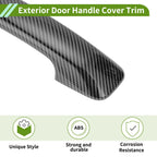 2X Exterior Door Handle Cover Trim for Toyota FJ Cruiser (2007–2014) Carbon Fiber Black