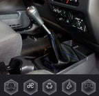 Manual Shift Boot for Jeep Wrangler (2003–2006) Carbon Fiber Blue Stitch