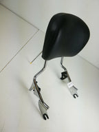 Chrome Leather Sissy Bar Passenger Backrest for Harley Davidson Touring (2009–2023)