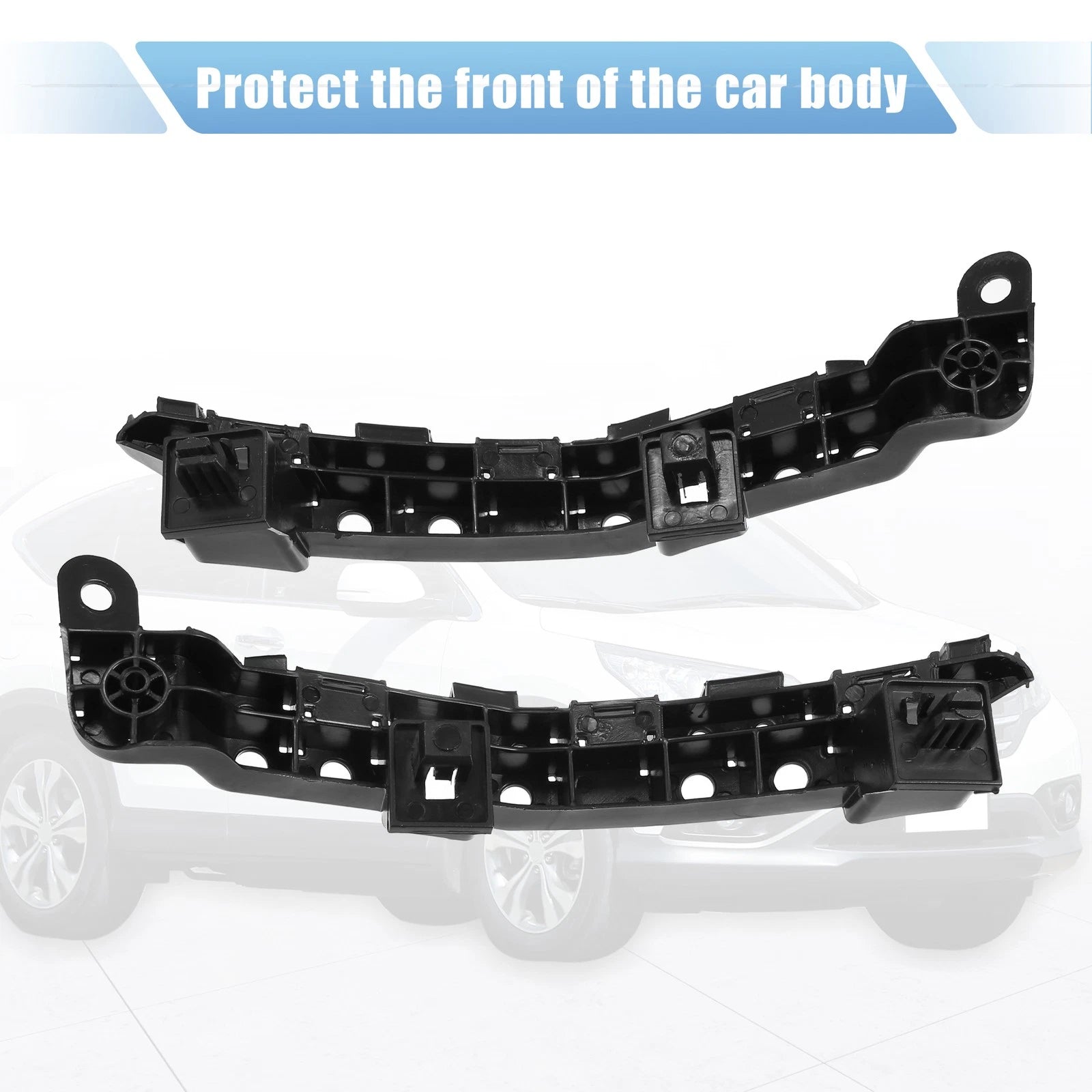 1 Pair Front Bumper Bracket for Honda CR-V (2017) 71198-TLA-A01 Plastic Black