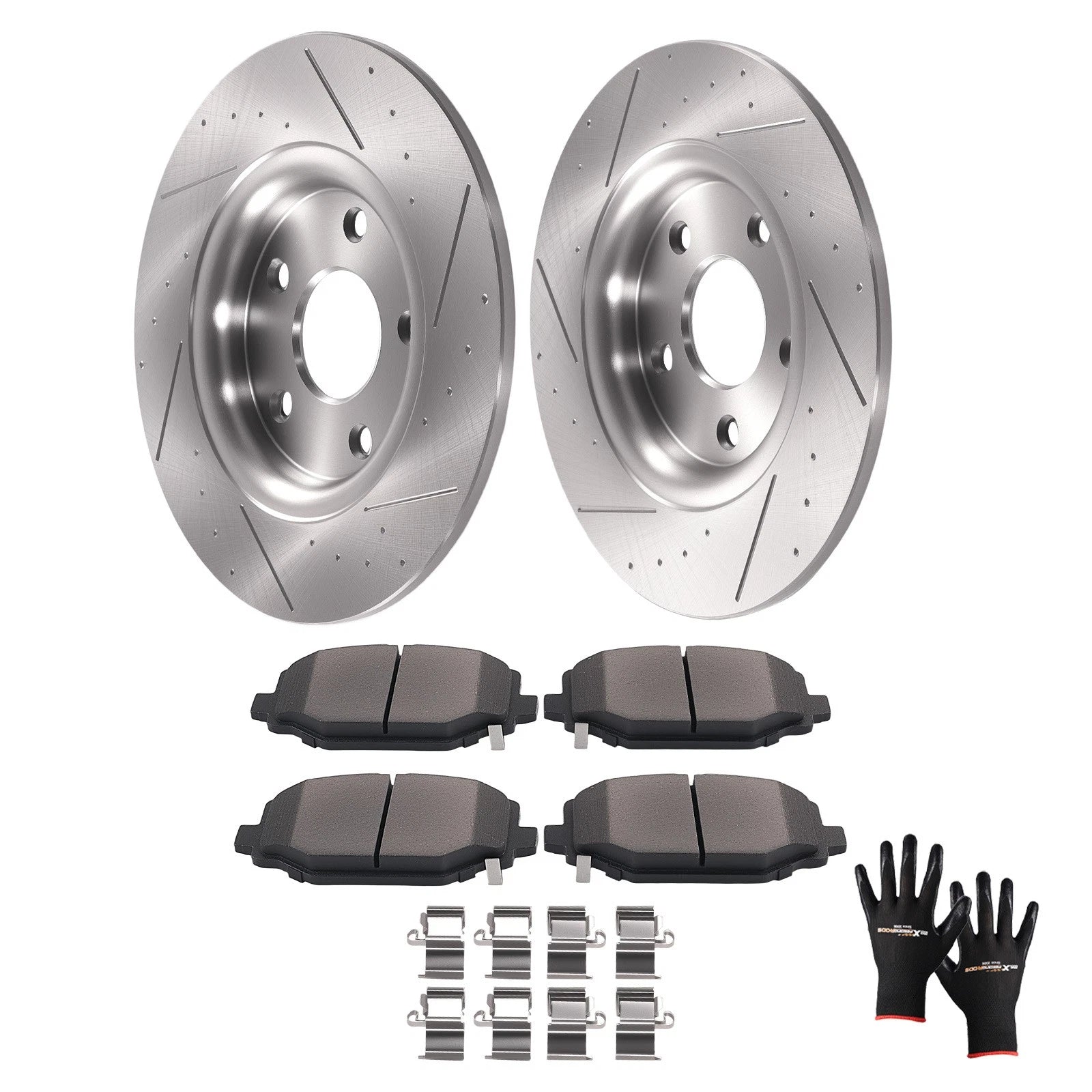 Rear Brake Rotors and Pads Kit for Dodge Grand Caravan Journey (2012–2020) S53069