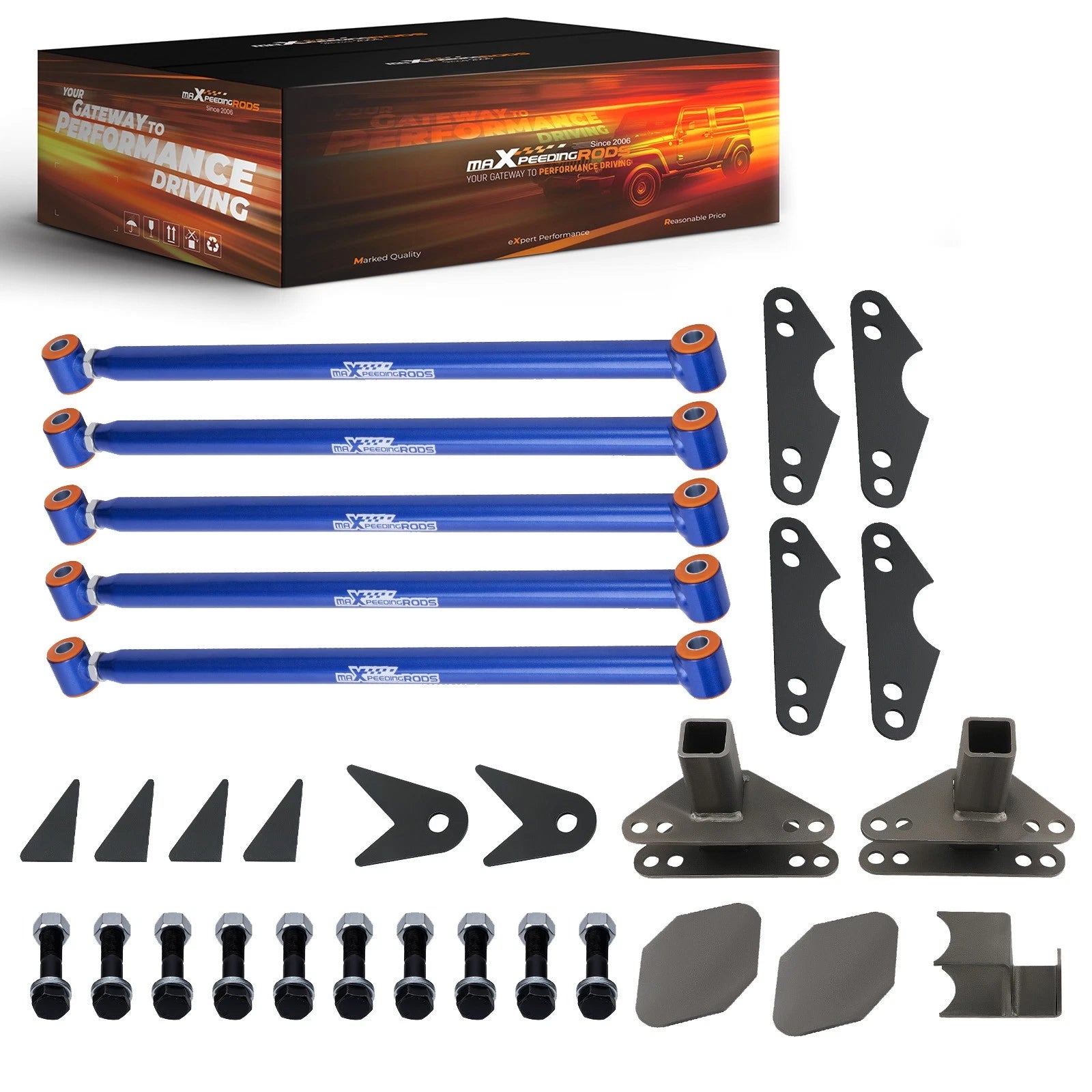 4 Link Suspension Kit with Pan Hard Bar for Universal Applications