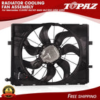 Radiator Cooling Fan Assembly for Mercedes CLS450 GLC43 GLC300 E350 E450 (2017–2023)