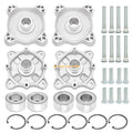 Front & Rear Wheel Hubs & Bearings & Studs Kit for Polaris RZR 800 (2008–2014)