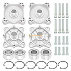 Front & Rear Wheel Hubs & Bearings & Studs Kit for Polaris RZR 800 (2008–2014)