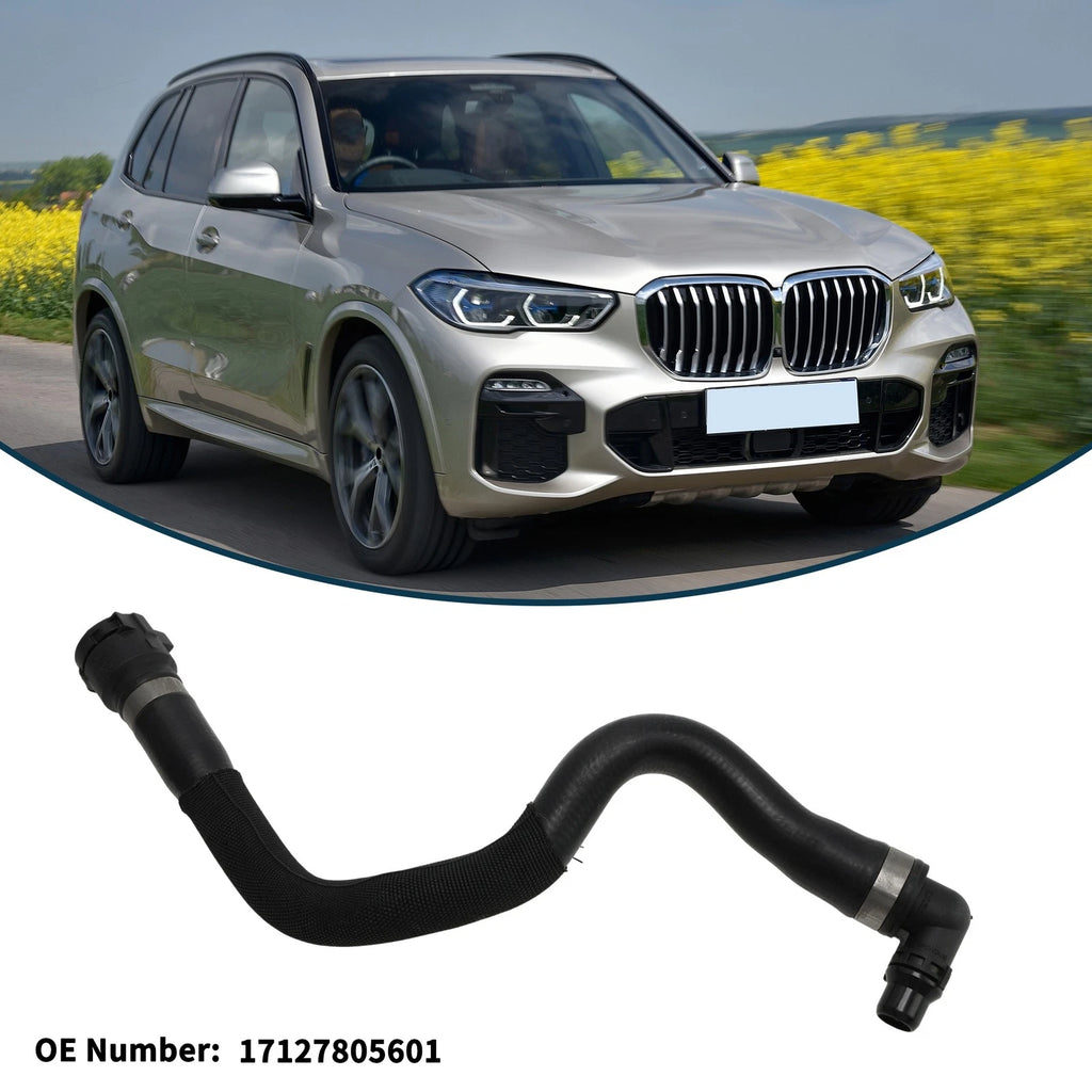 Radiator Hose for BMW X5 (2008–2013) No. 17127805601, Coolant Hose Black