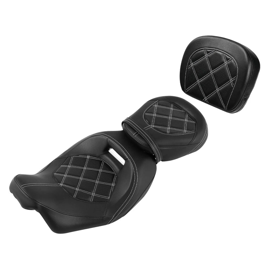 Low Profile Driver Passenger Seat w/ Pad for Harley Electra Road Glide (2009–2023)