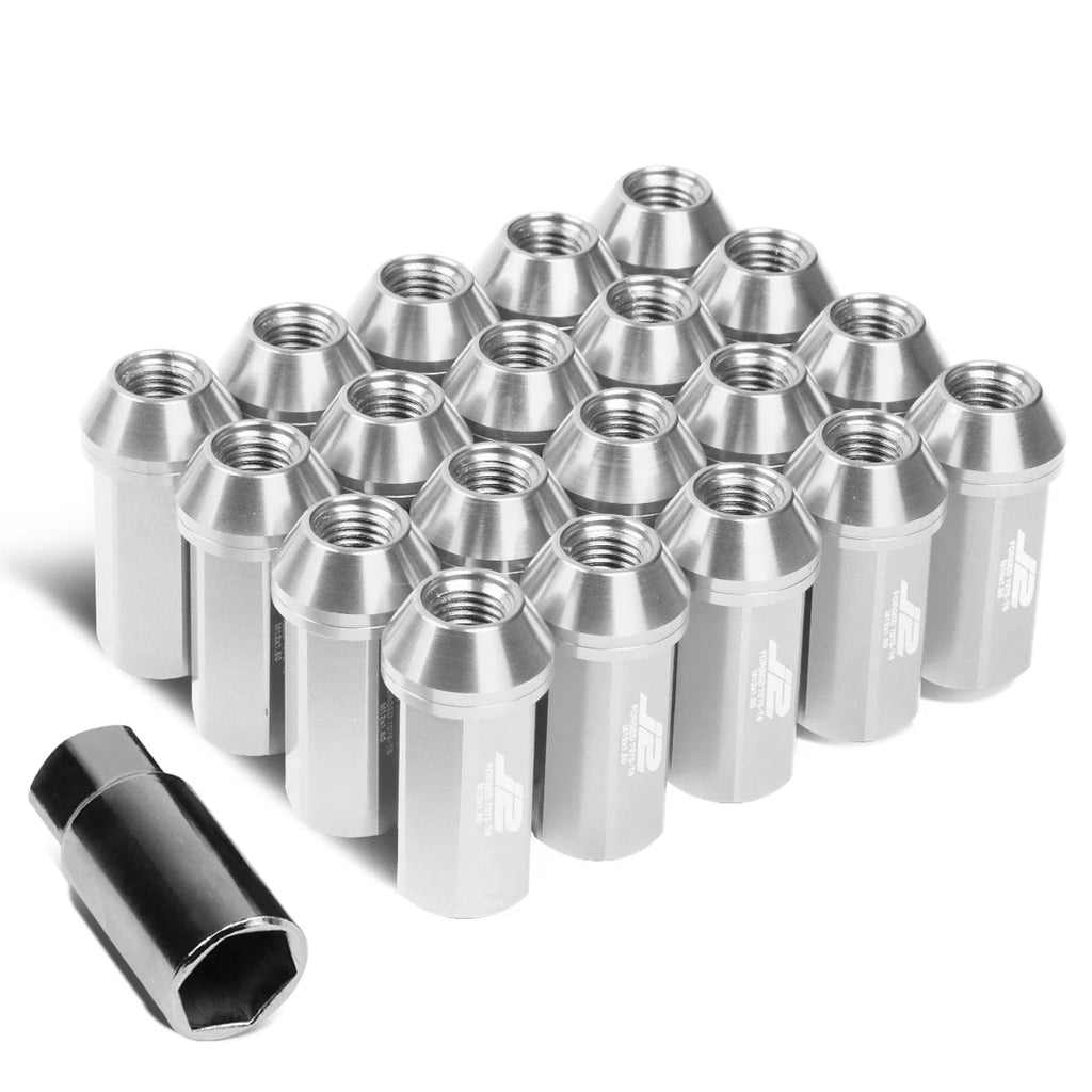 Set of 20 J2 7075 Forged Aluminum M12x1.5 Close-End Lug Nuts for Universal