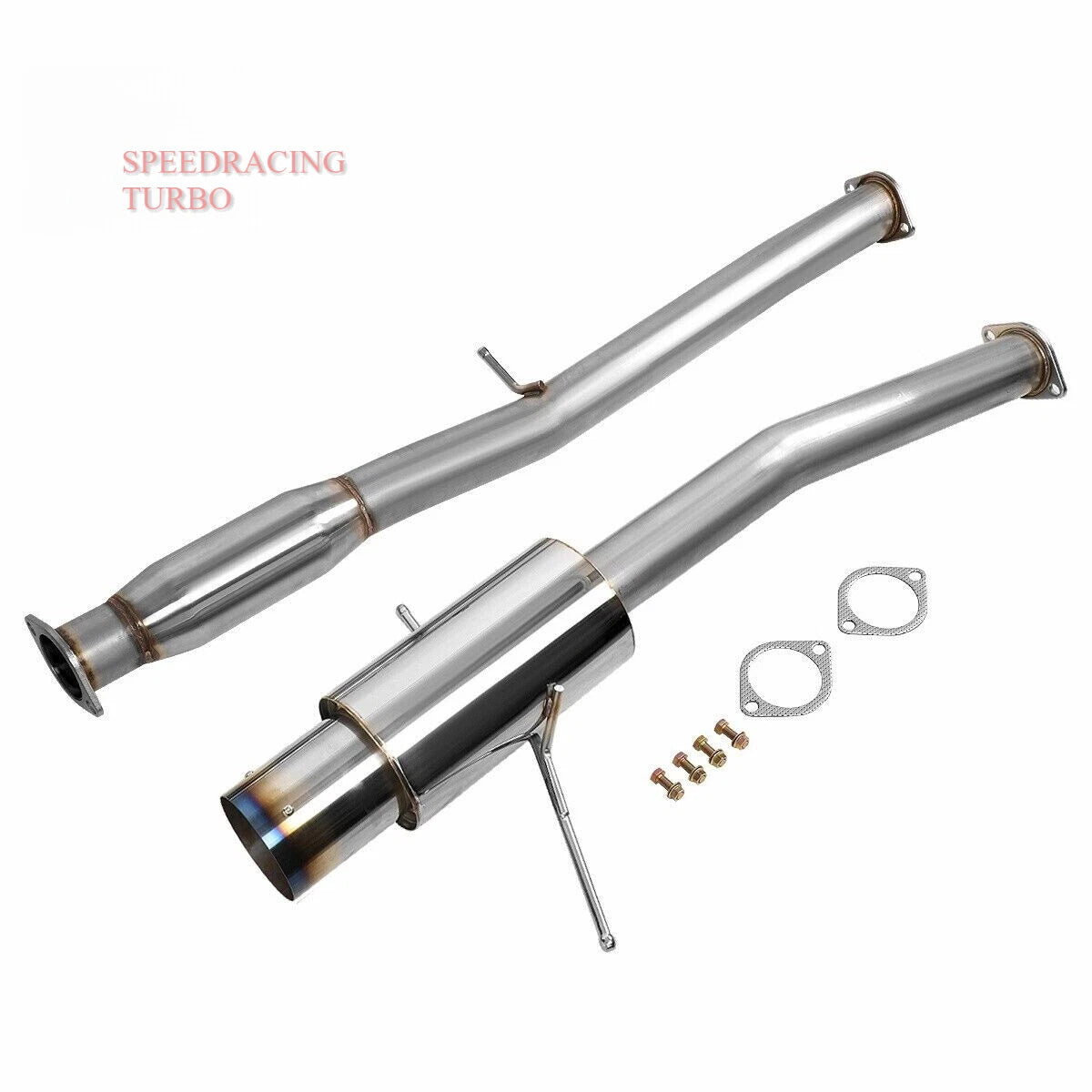 4.5" Muffler Burnt Tip Catback Exhaust for Subaru Impreza WRX/WRX STI (2002–2007)