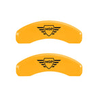 Caliper Covers Set of 4 Yellow for Cadillac SRX 2012–2016 with Logo