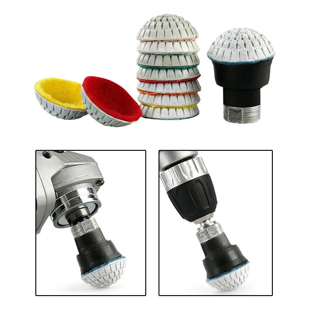 2 Inch Grinding Wheel Polishing Pad for M10 Thread (Wet/Dry Use)