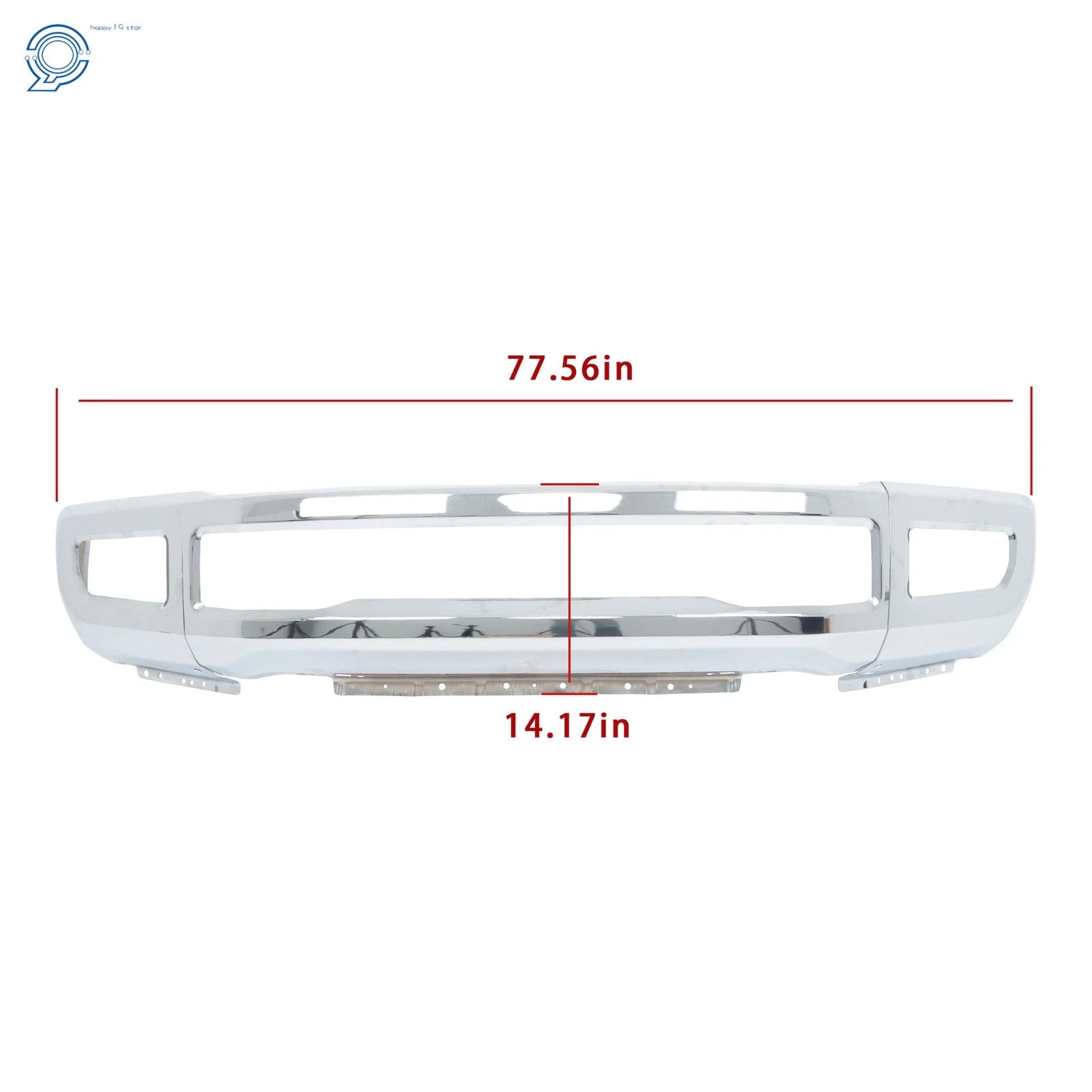 Split-Type Front Bumper for Ford F250 F350 (2017-2019) Chrome Steel