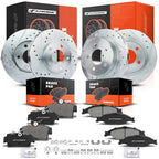 Drilled Brake Rotors & Brake Pads Set for Ford Mustang (1994–2004)