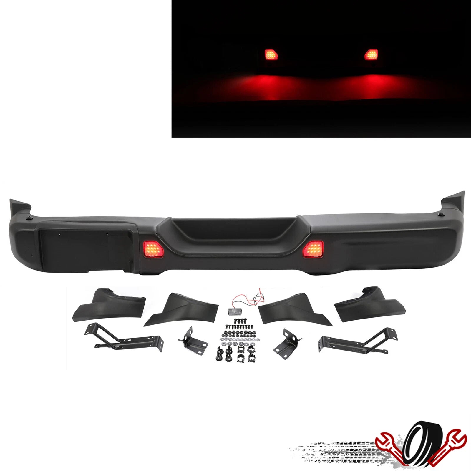 Rear Bumper Assembly for Jeep Wrangler Rubicon JL JLU (2018–2024)