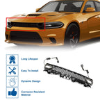 Front Upper Hood Bumper Grille for Dodge Charger (2015–2023) Plastic Black