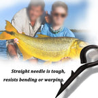 Fishing Hook with Silicone Ring 7MM 10MM 15MM Stainless Steel