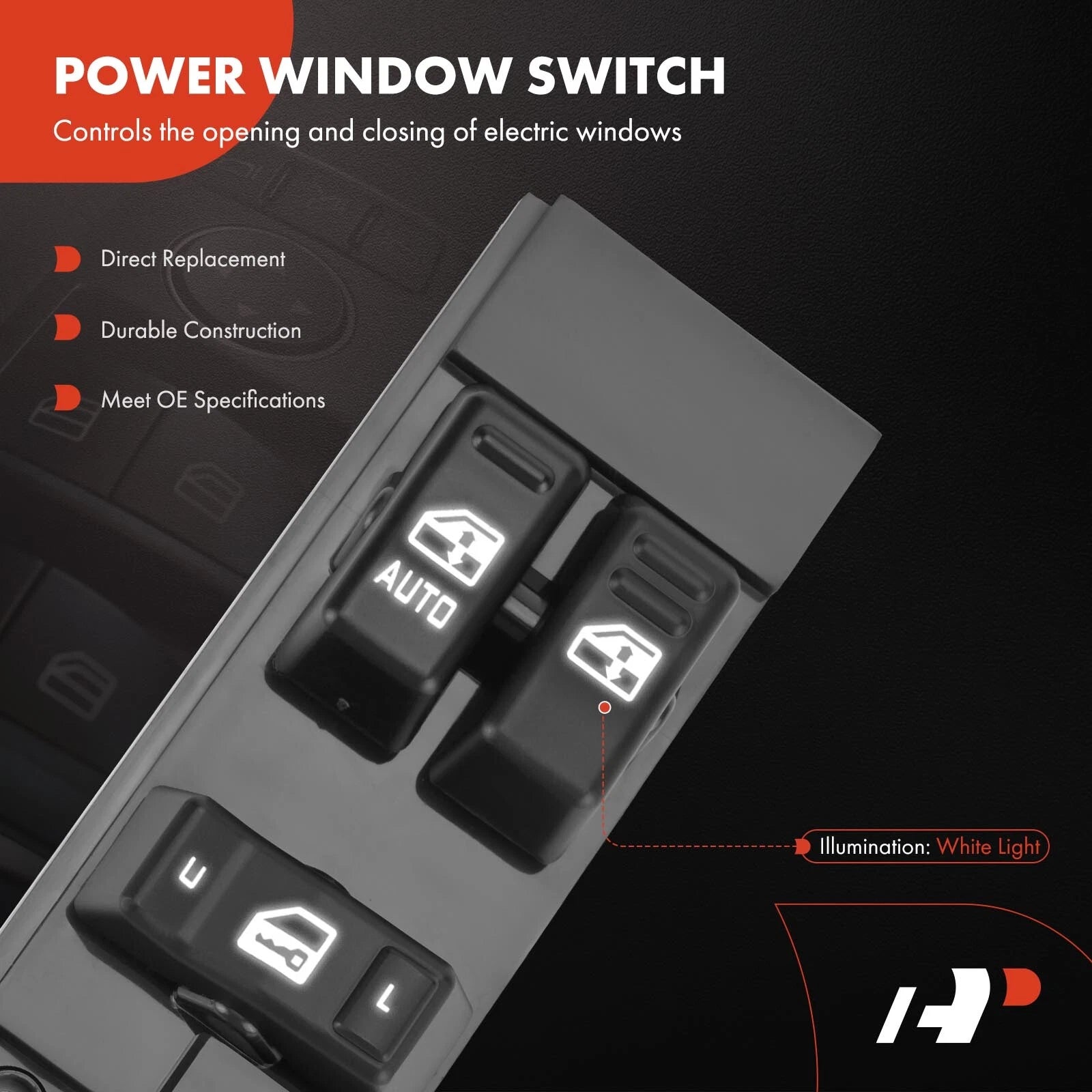 Front Left Power Window Switch for Chevrolet Silverado 1500 2500 (1999-2002)