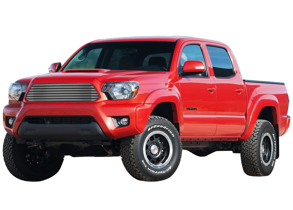 Upper Aluminum Chrome Wide Billet Grille Insert for Toyota Tacoma (2012-2015)