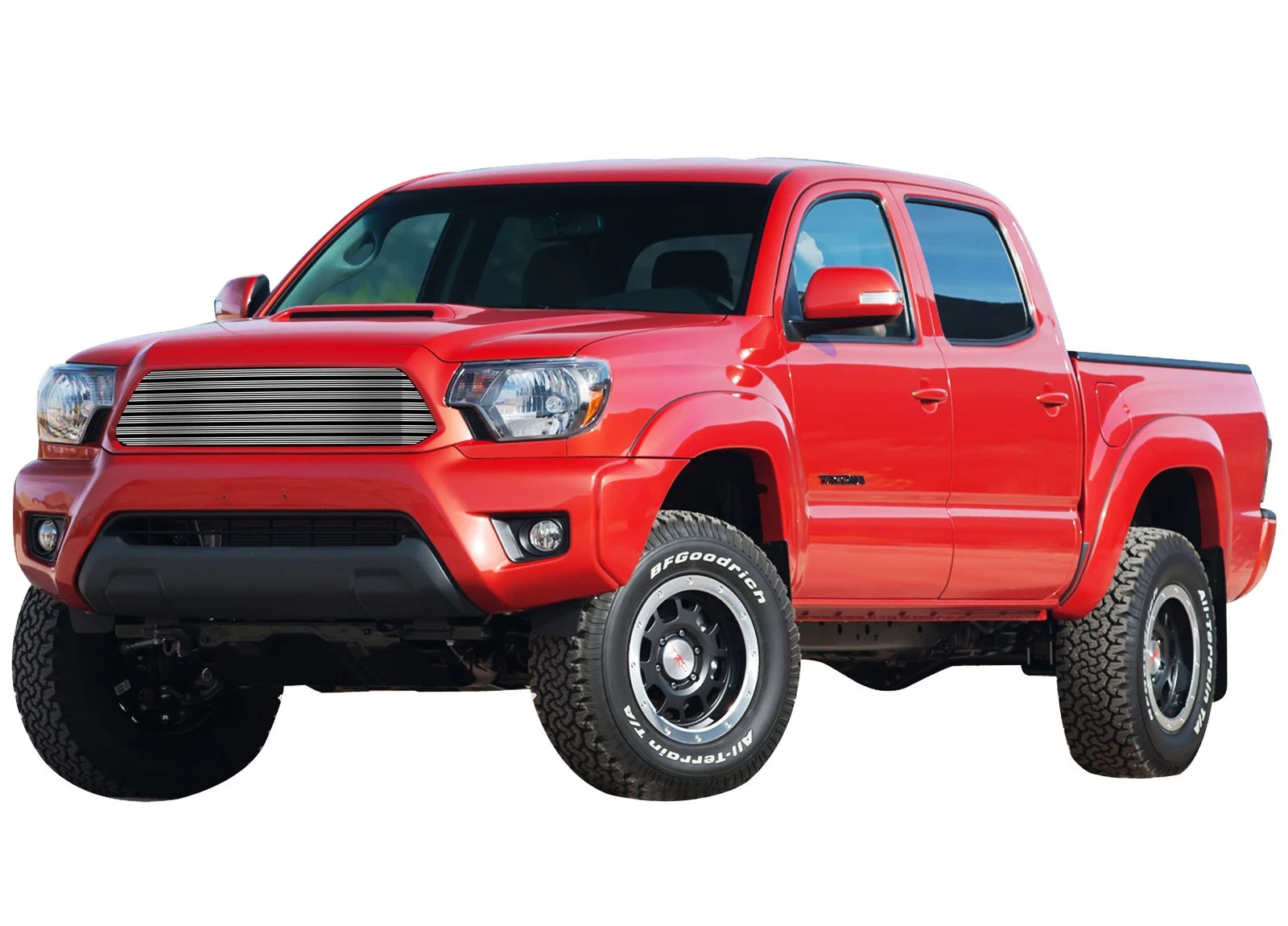 Upper Aluminum Chrome Wide Billet Grille Insert for Toyota Tacoma (2012-2015)