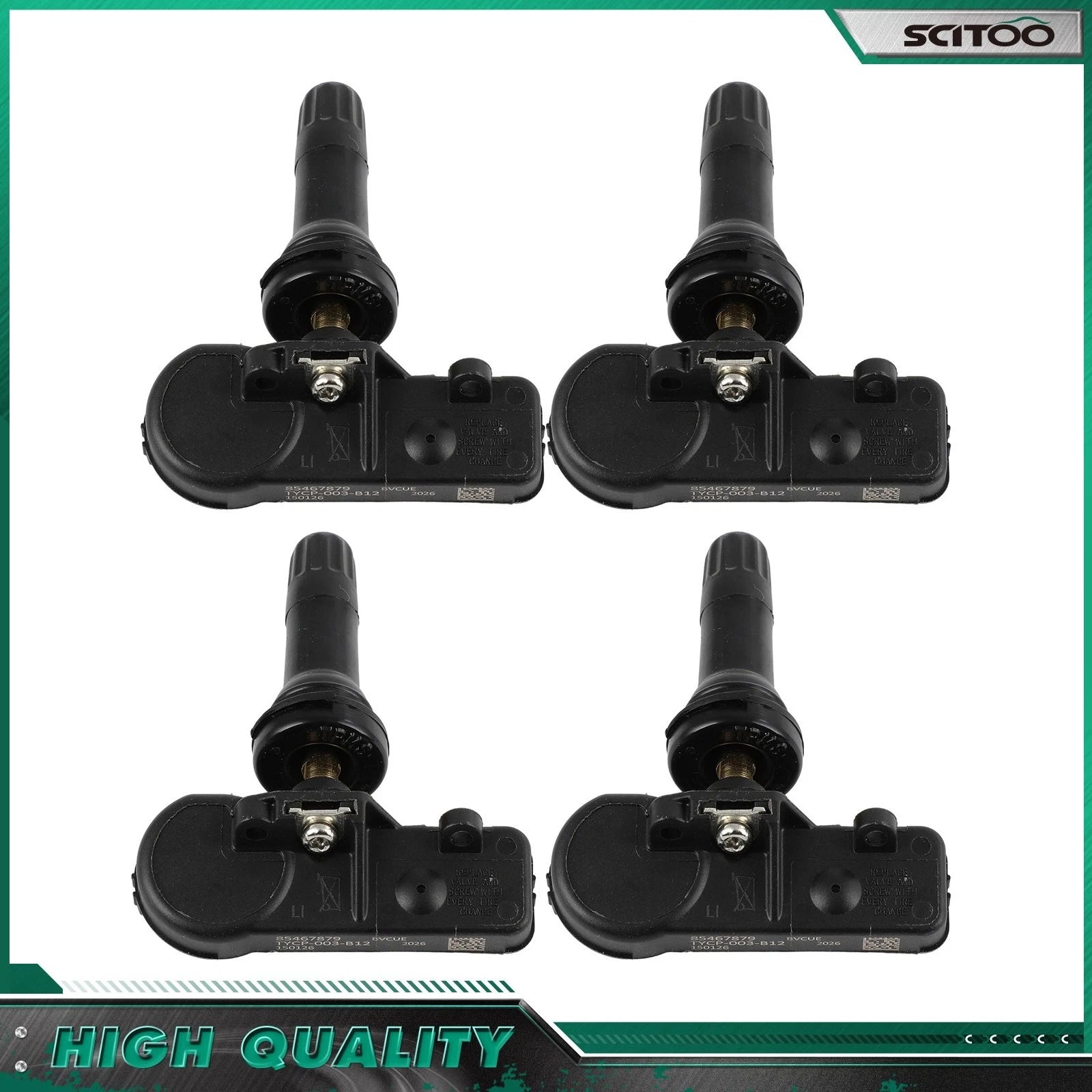 Set of 4 Tire Pressure Monitoring Sensors for Ford (2009–2014) TPMS 9L3Z1A189A