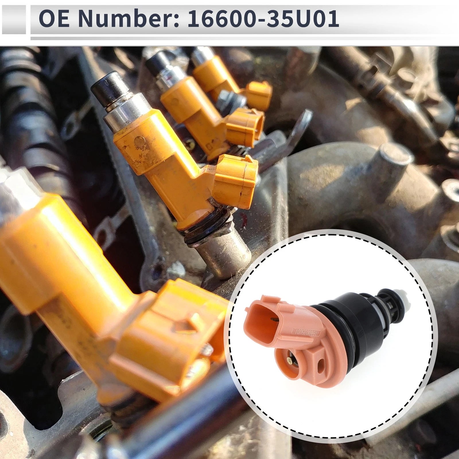 Fuel Injector No. 16600-35U01 for Nissan Almera N15 (1995–2000)