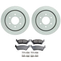 Set of 2 Bosch QuietCast Rear Rotors & Akebono ProACT Pads for F-150