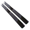 Black 6in Oval Strght w/2 Pads Step Nerf Bar for 07-19 Silverado/Sierra Ext Cab