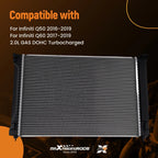 Aluminum Radiator for Infiniti Q50/Q60 (2016–2019)