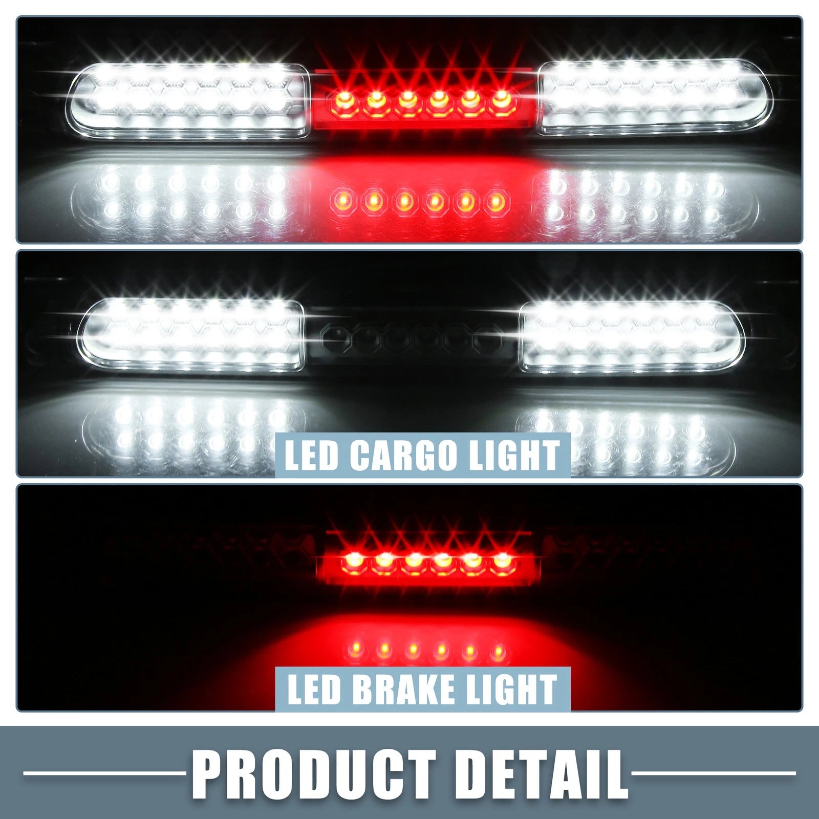 High Mount Stop Light XL3Z13A613AA for Ford (2000–2005) Chrome Clear Lens