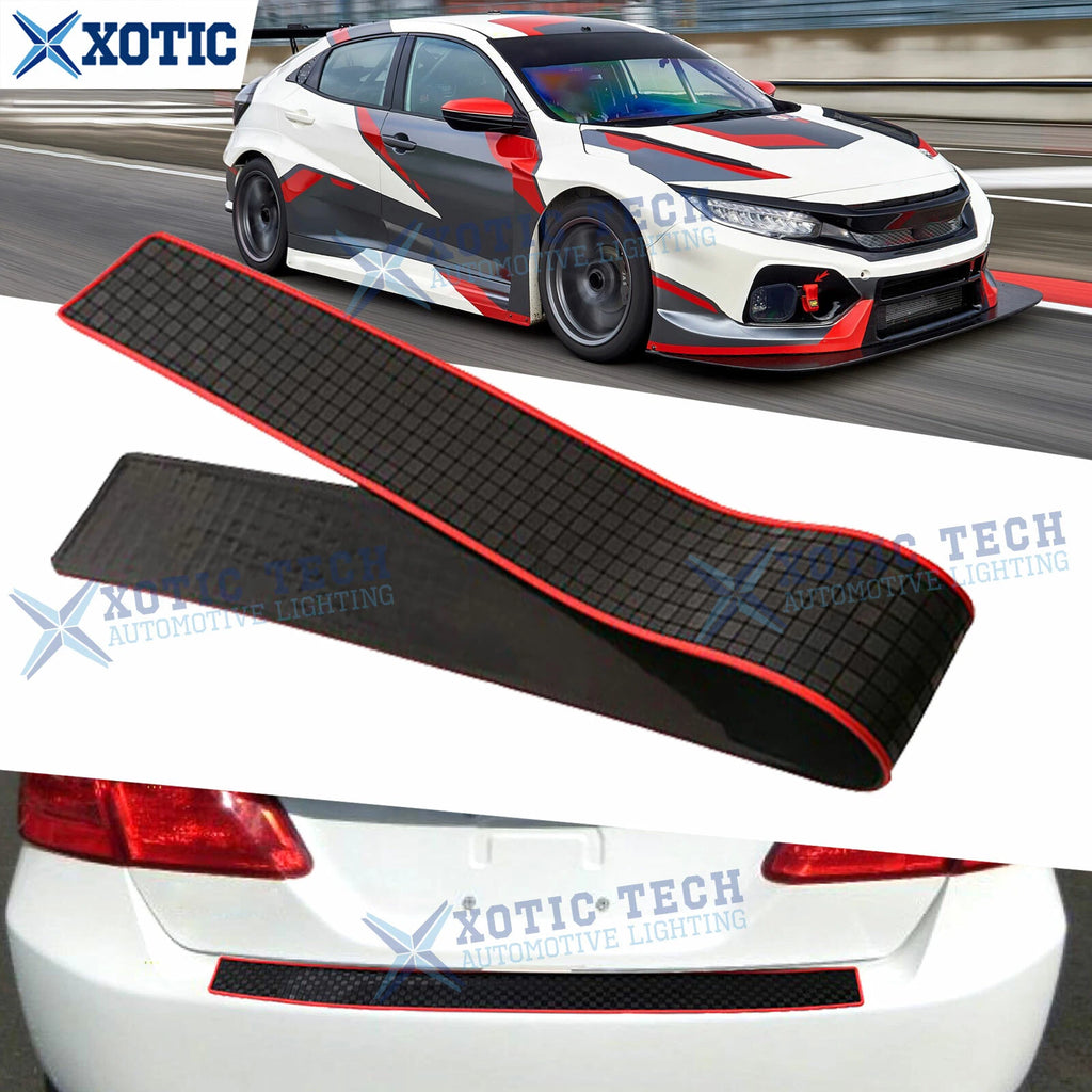 Rubber Rear Bumper Protector Trim Strip for Acura Honda (2000–2020)