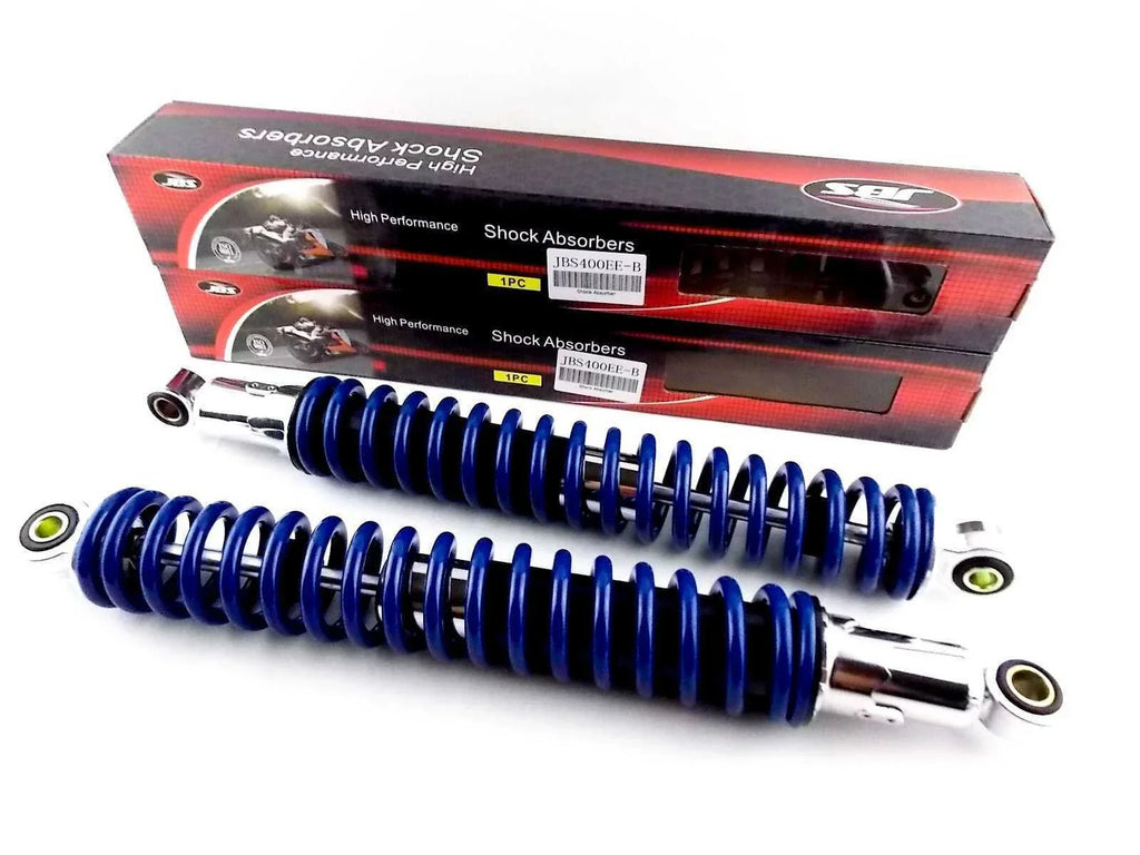 400mm Blue/Chrome Rear Shock Absorbers for Honda XL250