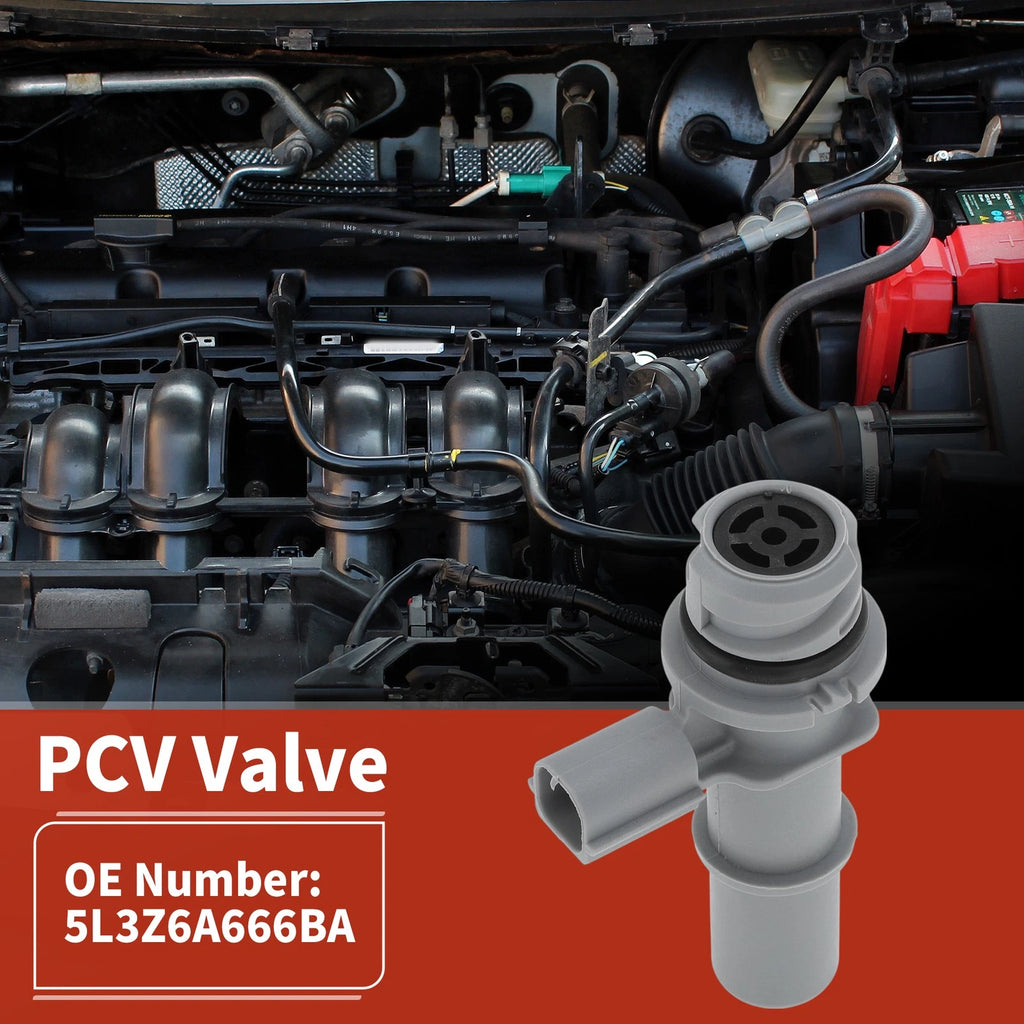 PCV Valve for Ford F-150, Fusion, Lincoln Town Car, Mercury (No. 5L3Z6A666BA)