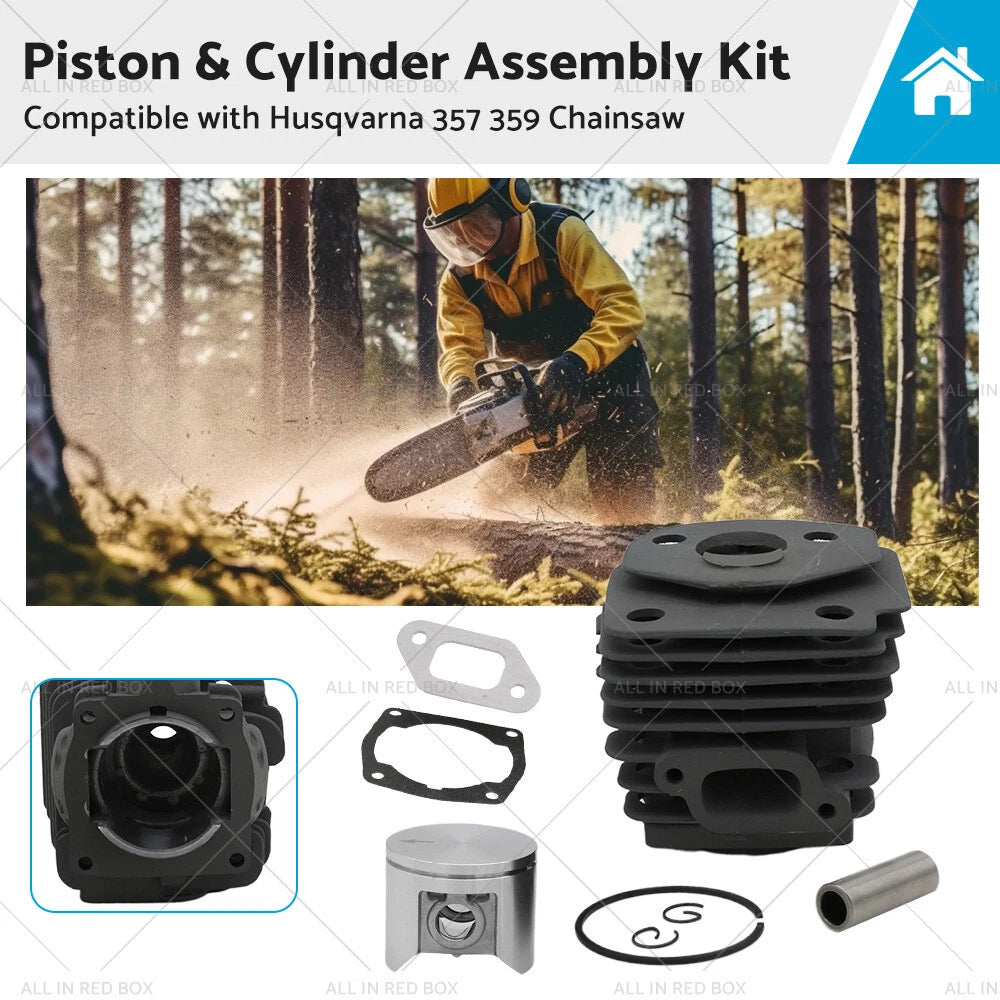 Piston & Cylinder Assembly Kit for Husqvarna 357 359 Chainsaw (47mm)