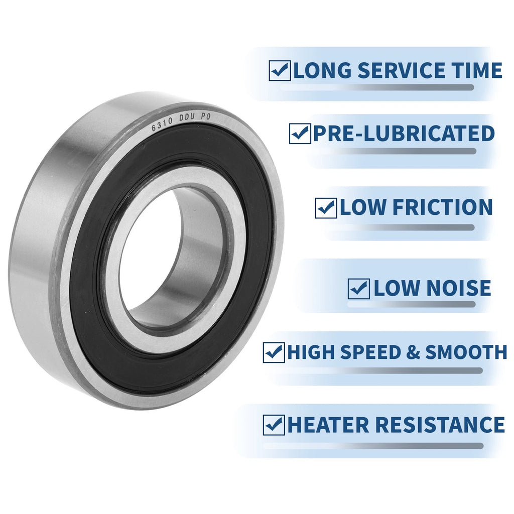 Deep Groove Ball Bearing 6310DDU for Scooter Skateboard (50x110x27mm)