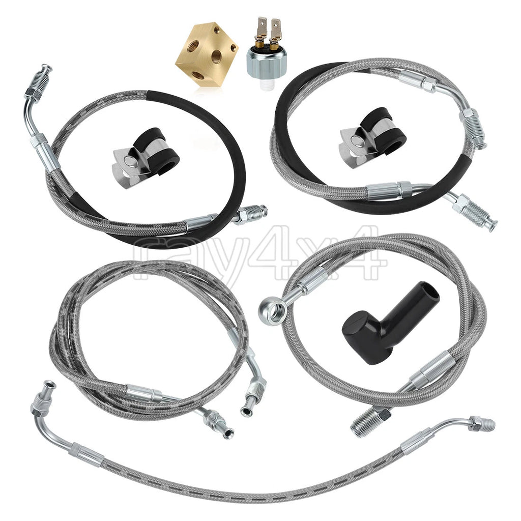 Brake Hose Lines Kit for Polaris Sportsman 335, 500 4X4, 6X6 (2000–2006)