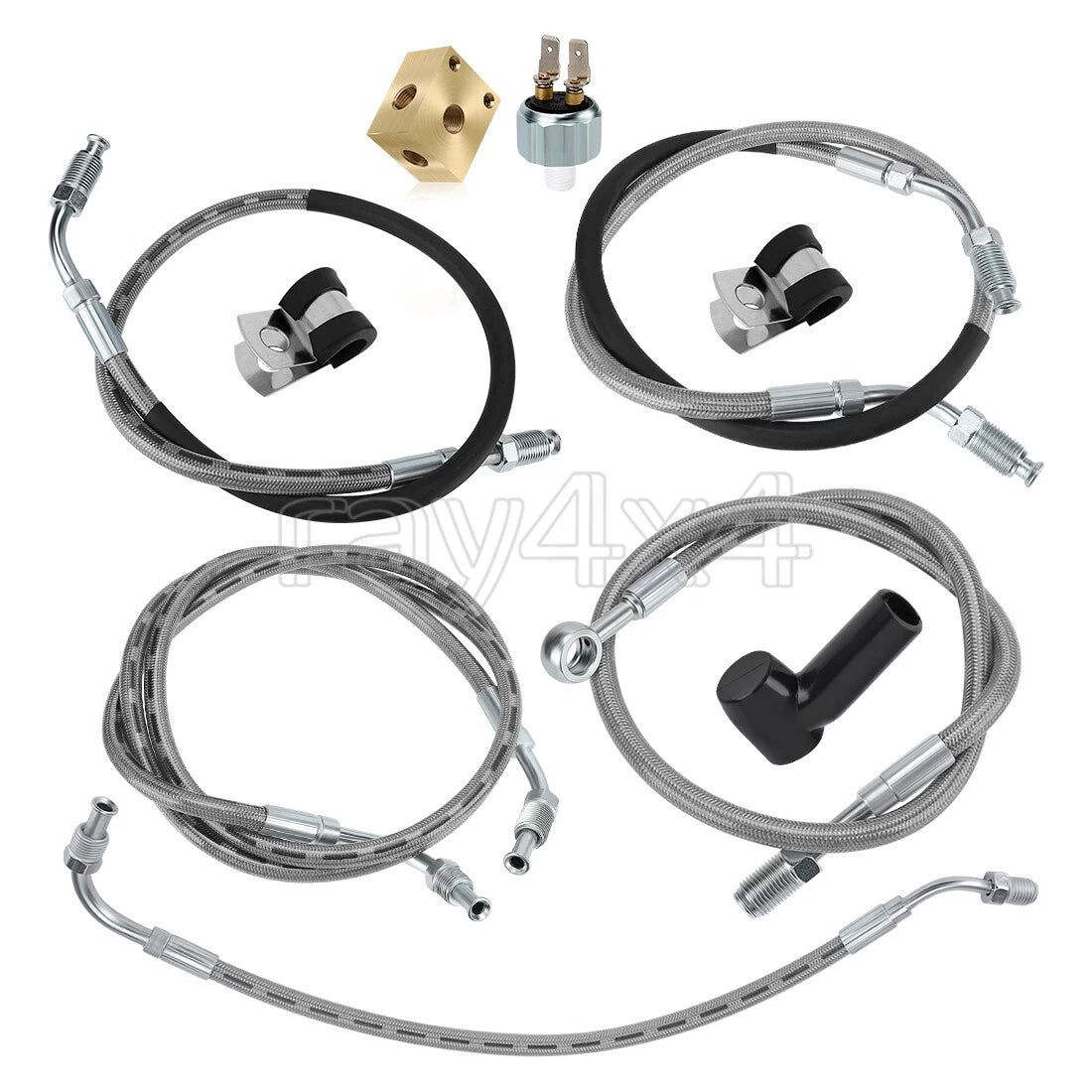 Brake Hose Lines Kit for Polaris Sportsman 335, 500 4X4, 6X6 (2000–2006)